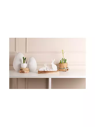 RAEDER | Lichtobjekt HASENWIESE 20x7x14cm Weiss | 